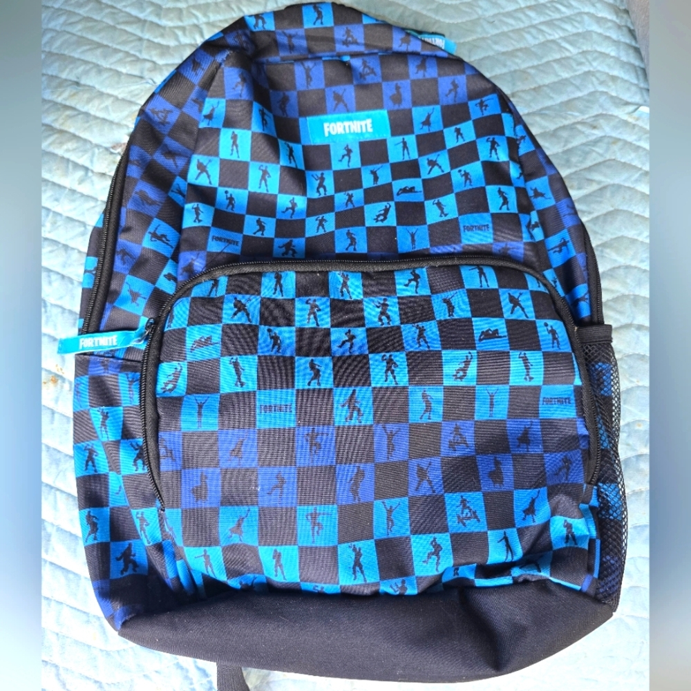 Fortnite Blue and Black Backpack